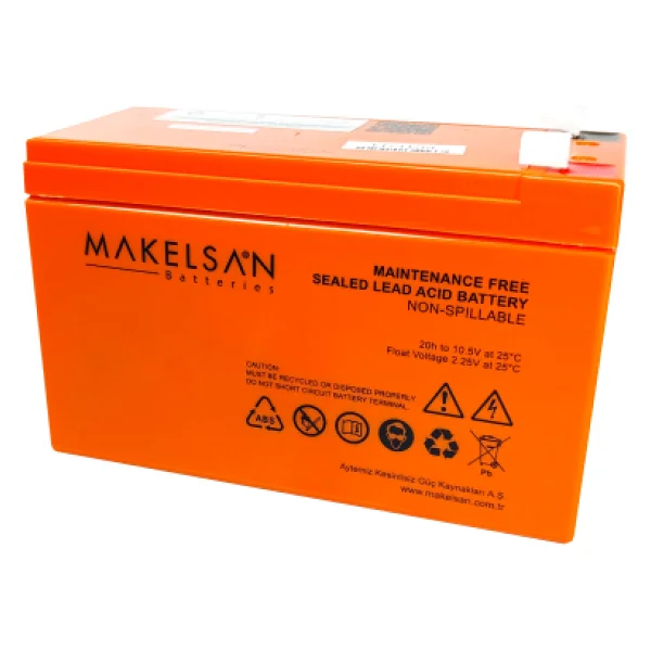 Makelsan 12v 9ah, Bakımsız, Kuru Akü. Ups İçin Uygundur. - Görsel 3