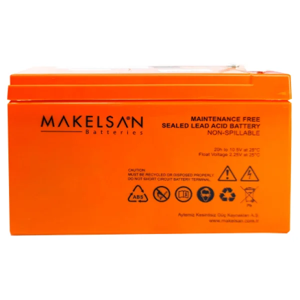 Makelsan 12v 9ah, Bakımsız, Kuru Akü. Ups İçin Uygundur. - Görsel 4
