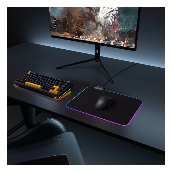 Rampage Pulsar Mp-21 Siyah RGB Mouse Pad - Görsel 5