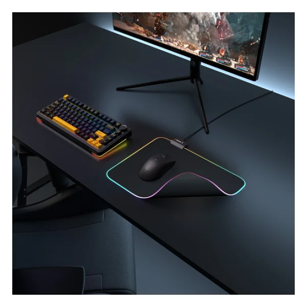 Rampage Pulsar Mp-21 Siyah RGB Mouse Pad - Görsel 6