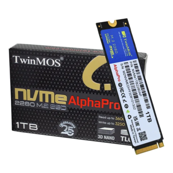 Twinmos 1TB 3600/3250Mb/s M2 PCIe GEN3 Nvme SSD NVMe1TB2280AP 3D-Nand - Görsel 6