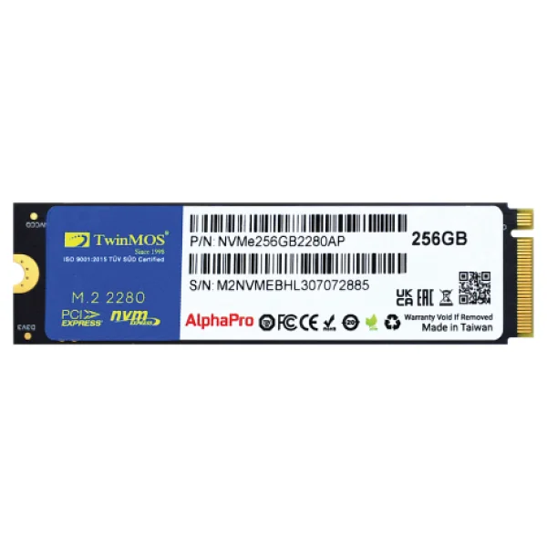 Twinmos Alphapro Nvme256gb2280ap Pcı-Express 3.0 256 GB M.2 SSD - Görsel 3