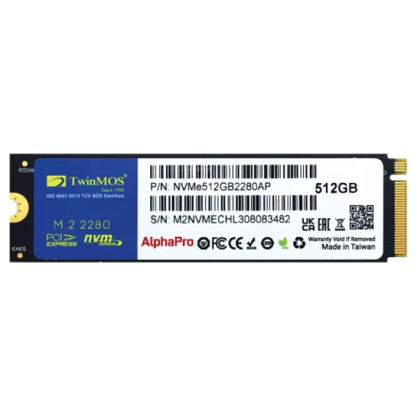 Twinmos Alphapro Nvme512gb2280ap Pcı-Express 3.0 512 GB M.2 SSD - Görsel 5