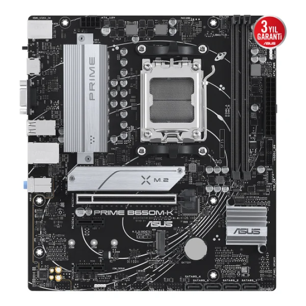 Asus Prime B650m-K AMD Am5 DDR5 Micro Atx Anakart - Görsel 2