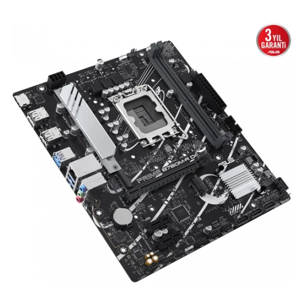 Asus Prime B760M-R D4 2xDDR4 HDMI 2xM.2 2.5Gbit Lan 1700P Anakart - Görsel 4