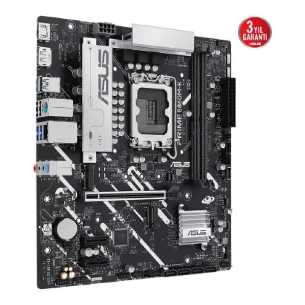 Asus Prime B860m-K Intel Lga1851 DDR5 Micro Atx Anakart - Görsel 3