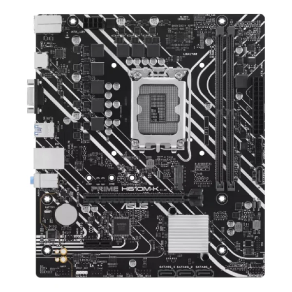 Asus Prime H610M-K 2xDDR5 VGA/HDMI 1xM.2 1xGLAN 1700P Anakart - Görsel 2