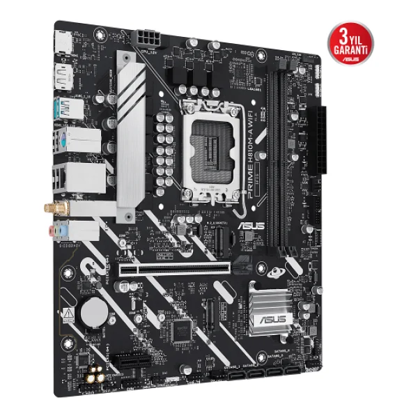 Asus Prime H810M-A Wi-Fi 2x DDR5 DP/HDMI 2x M.2 1x 2.5GLAN/Wi-Fi/BT USB3.2 1851P Anakart - Görsel 4
