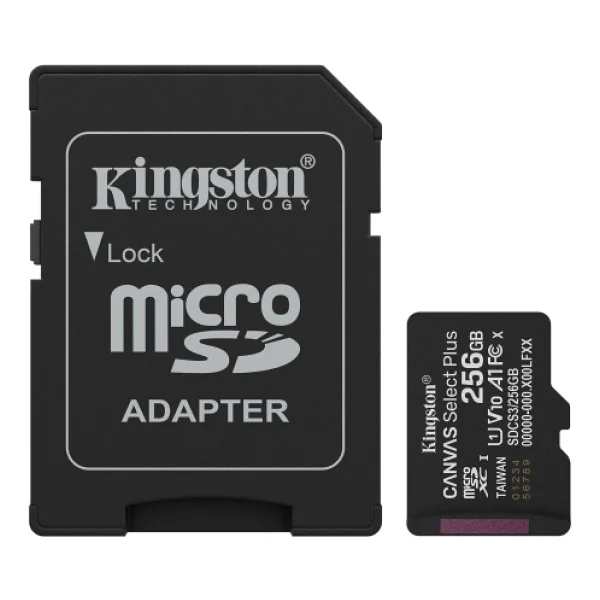 Kingston Canvas Select Plus Sdcs3/256gb Class 10 Uhs-I U1 A1 V10 256 GB Micro Sd Kart - Görsel 2