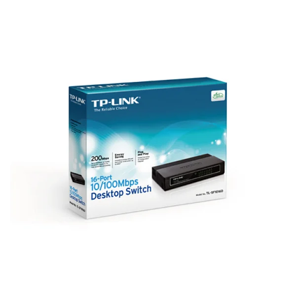 TP-Link Omada TL-SF1016D 16 Port Desktop Switch - Görsel 3