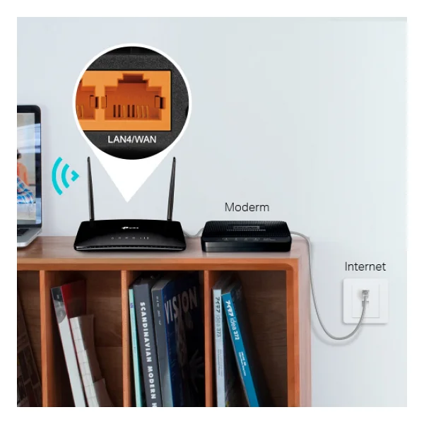 Tp-Link Tl-Mr6400 4 Port 300 Mbps 4g Modem - Görsel 7