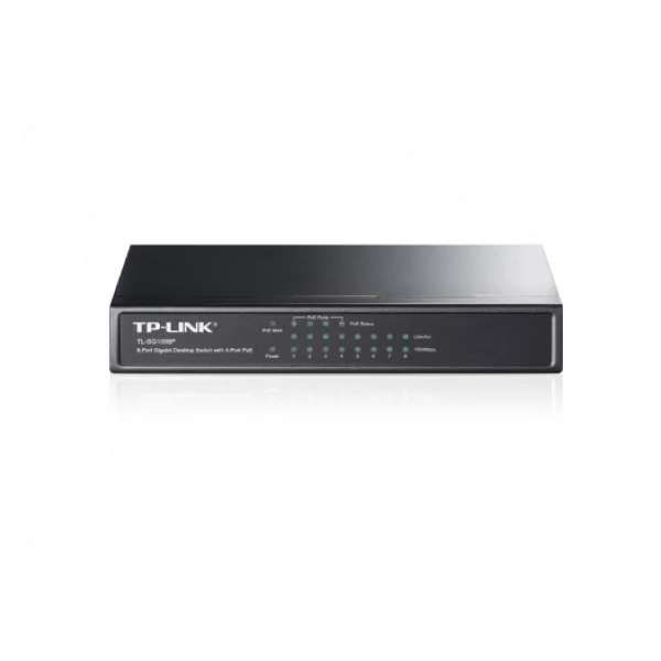 Tp-Link Tl-Sg1008p 8 Port 10/100/1000 Mbps Gigabit Switch - Görsel 4