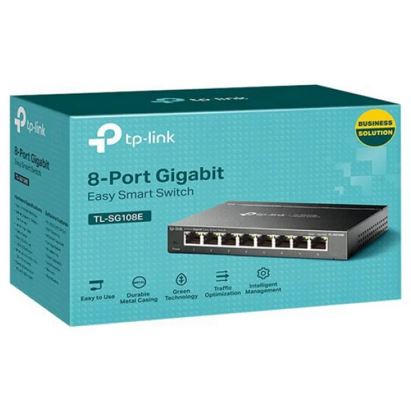 Tp-Link Tl-Sg108e 8 Port 10/100/1000 Mbps Gigabit Switch - Görsel 5