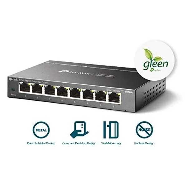 Tp-Link Tl-Sg108e 8 Port 10/100/1000 Mbps Gigabit Switch - Görsel 6