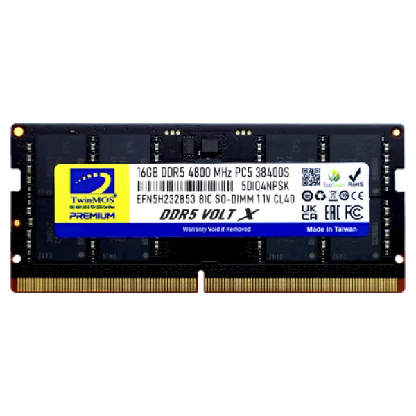 Twinmos Voltx 16 GB 4800 MHz Cl40 Tmd516gb4800s40 DDR5 RAM - Görsel 2