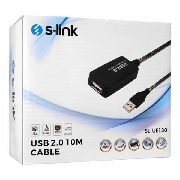 S-Link Sl-Ue130 10 M USB 2.0 Uzatma Kablosu - Görsel 5