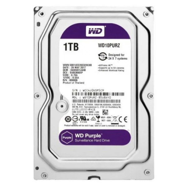 Western Digital Purple Wd10purz Sata 3.0 5400 Rpm 3.5" 1 TB Harddisk - Görsel 5