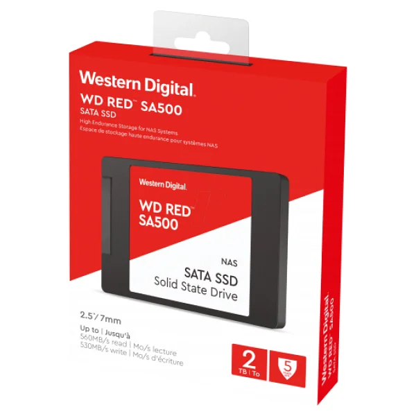 Western Digital Red Sa500 Wds200t2r0a Sata 3.0 2.5" 2 TB SSD - Görsel 6