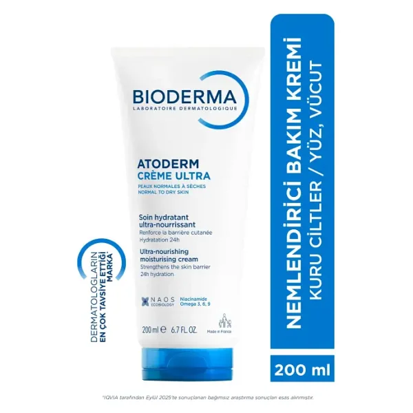 Bioderma Atoderm Ultra Nemlendirici Krem 200 Ml - Görsel 3
