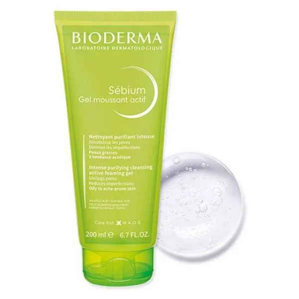 Bioderma Sebium Foaming Gel Active 200 Ml Yüz Temizleme Jeli - Görsel 2