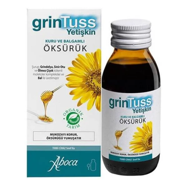 Grintuss Yetişkin Öksürük Şurubu 128 Gr - Görsel 9