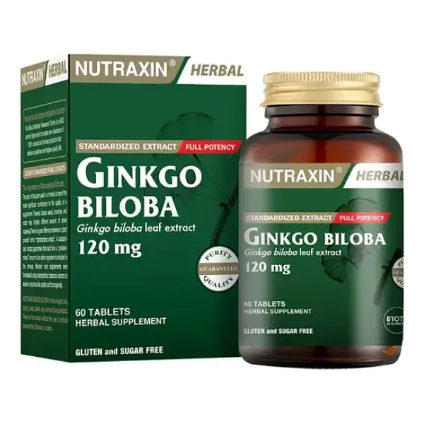 Nutraxin Ginkgo Biloba 60 Tablet - Görsel 2
