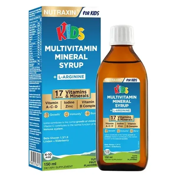 Nutraxin Kids Multivitamin Mineral 150 Ml Şurup - Görsel 7