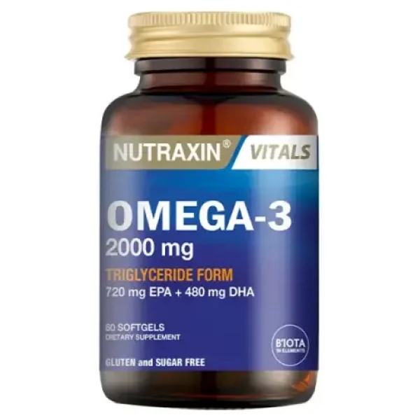 Nutraxin Omega 3 Balık Yağı 2000 Mg 60 Kapsül - Görsel 2