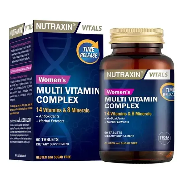 Nutraxin Women's Multivitamin Complex 60 Tablet - Görsel 7
