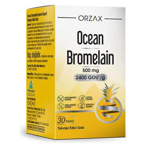 Ocean Bromelain 500 Mg 30 Kapsül - Görsel 9