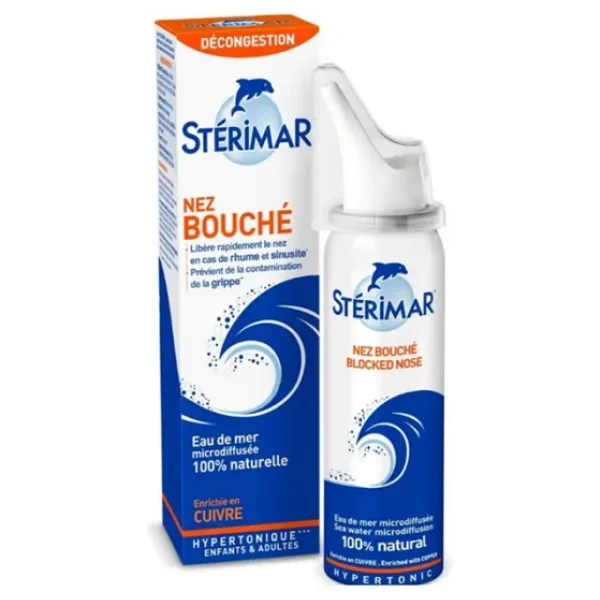 Sterimar Blocked Nose Hipertonik Deniz Suyu Tıkalı Burun Spreyi 100 ml - Görsel 3