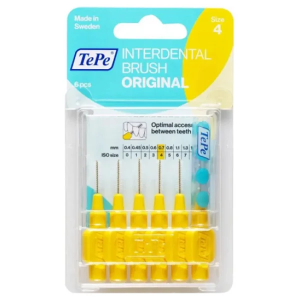 Tepe Original Sarı Iso 4 0.7 Mm 6'lı Arayüz Fırçası