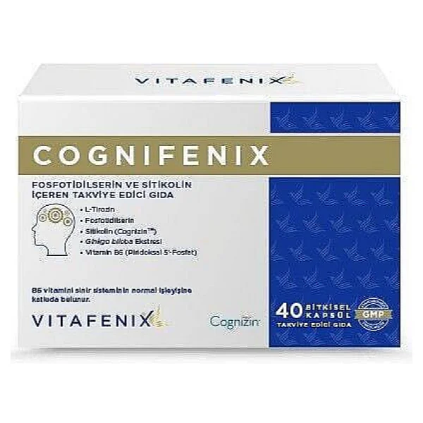 Vitafenix Cognifenix Fosfatidilserin Sitikolin 40 Kapsül - Görsel 7
