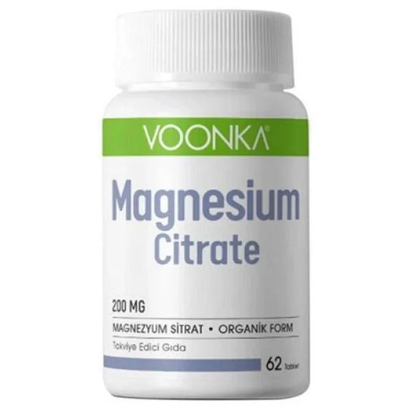 Voonka Magnesium Citrate 200 mg 60 Tablet - Görsel 3