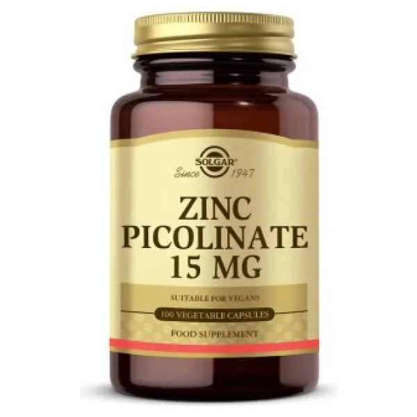 Solgar Zinc Picolinate 15 Mg 100 Kapsül - Görsel 8