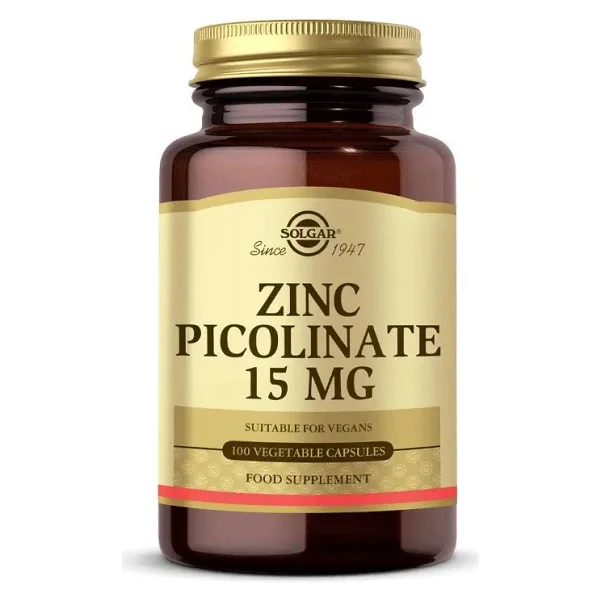 Solgar Zinc Picolinate 15 Mg 100 Kapsül - Görsel 9