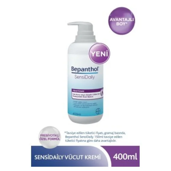 Bepanthol Sensidaily 400 Ml Vücut Kremi - Görsel 7