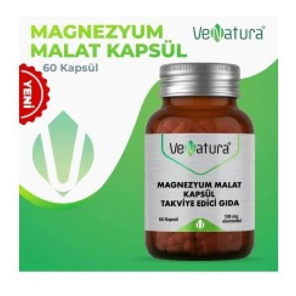 Venatura Magnezyum Malat 100 mg 60 Kapsül - Görsel 4