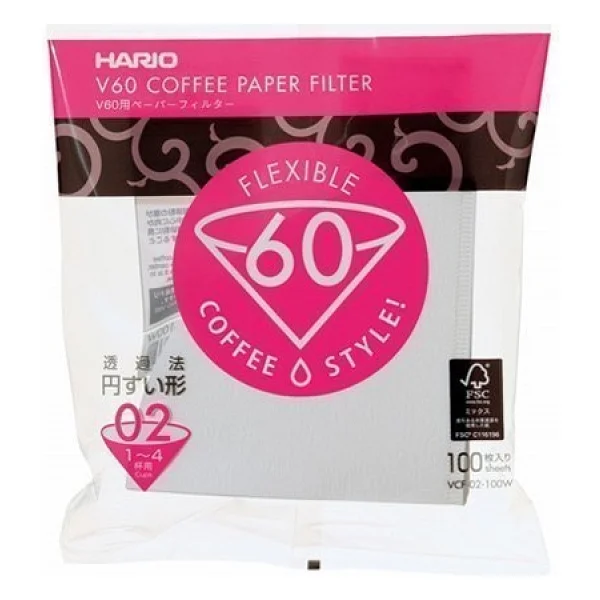 Hario V60 02 Filtre Kahve Kağıdı 100'lü - Görsel 2