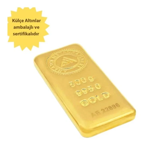 500 Gr 24 Ayar Külçe Altın - Görsel 2