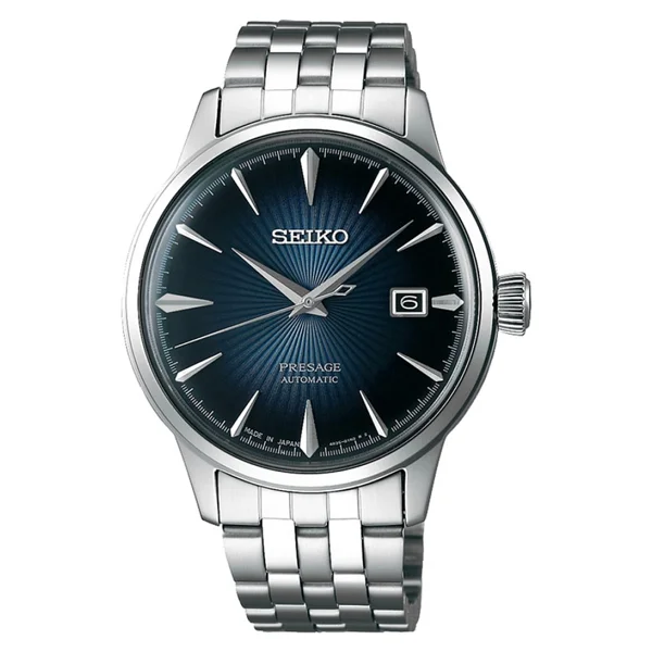 Seiko Presage Cocktail Time Srpb41 Çelik Kordon Mavi Erkek Kol Saati - Görsel 3