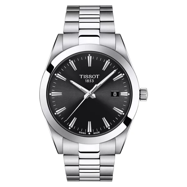 Tissot Gentleman T127.410.11.051.00 Çelik Kordon Siyah Erkek Kol Saati - Görsel 2