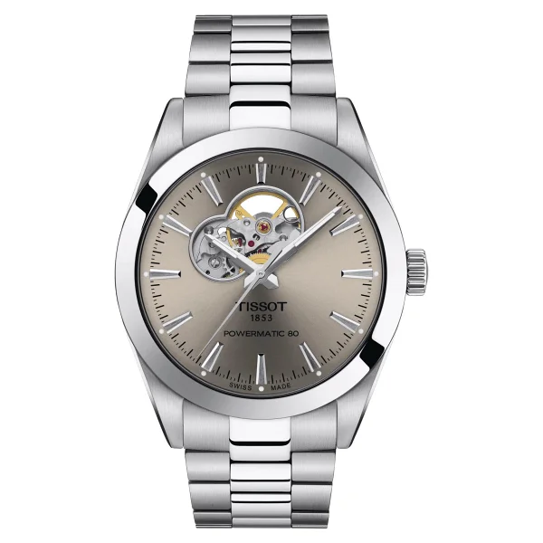 Tissot Gentleman Powermatic 80 Open Heart T127.407.11.081.00 Vizon Erkek Kol Saati - Görsel 4