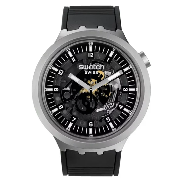 Swatch Big Bold Irony Dark Irony Sb07s105 Erkek Kol Saati - Görsel 3