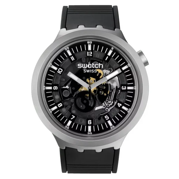 Swatch Big Bold Irony Dark Irony Sb07s105 Erkek Kol Saati - Görsel 2