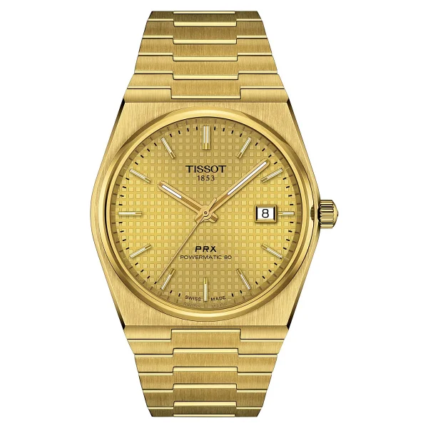 Tissot Prx Powermatic 80 T137.407.33.021.00 Çelik Kordon Gold Erkek Kol Saati - Görsel 4