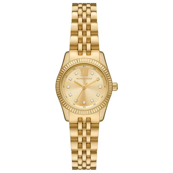 Michael Kors Petite Lexington Pave Mk4741 Altın Kadın Kol Saati - Görsel 5