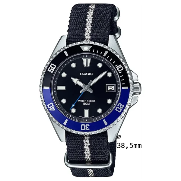 Casio Standart Mdv-10c-1a2vdf Kumaş Kordon Erkek Kol Saati - Görsel 2