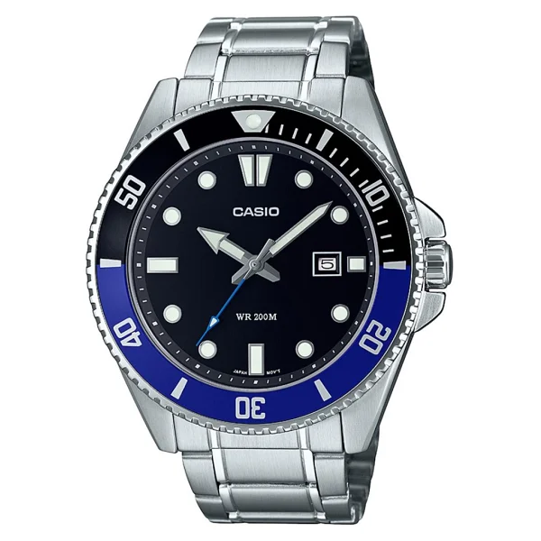 Casio Standart Mdv-107d-1a2vdf Siyah-Mavi Erkek Kol Saati - Görsel 2