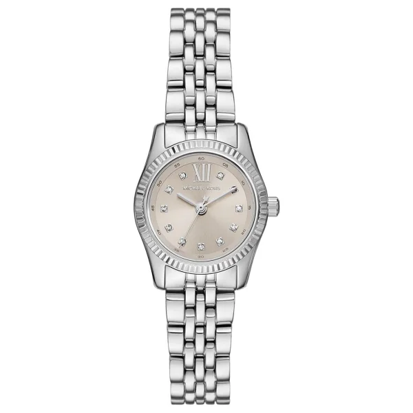 Michael Kors Petite Lexington Pave Mk4843 Gümüş Kadın Kol Saati - Görsel 5